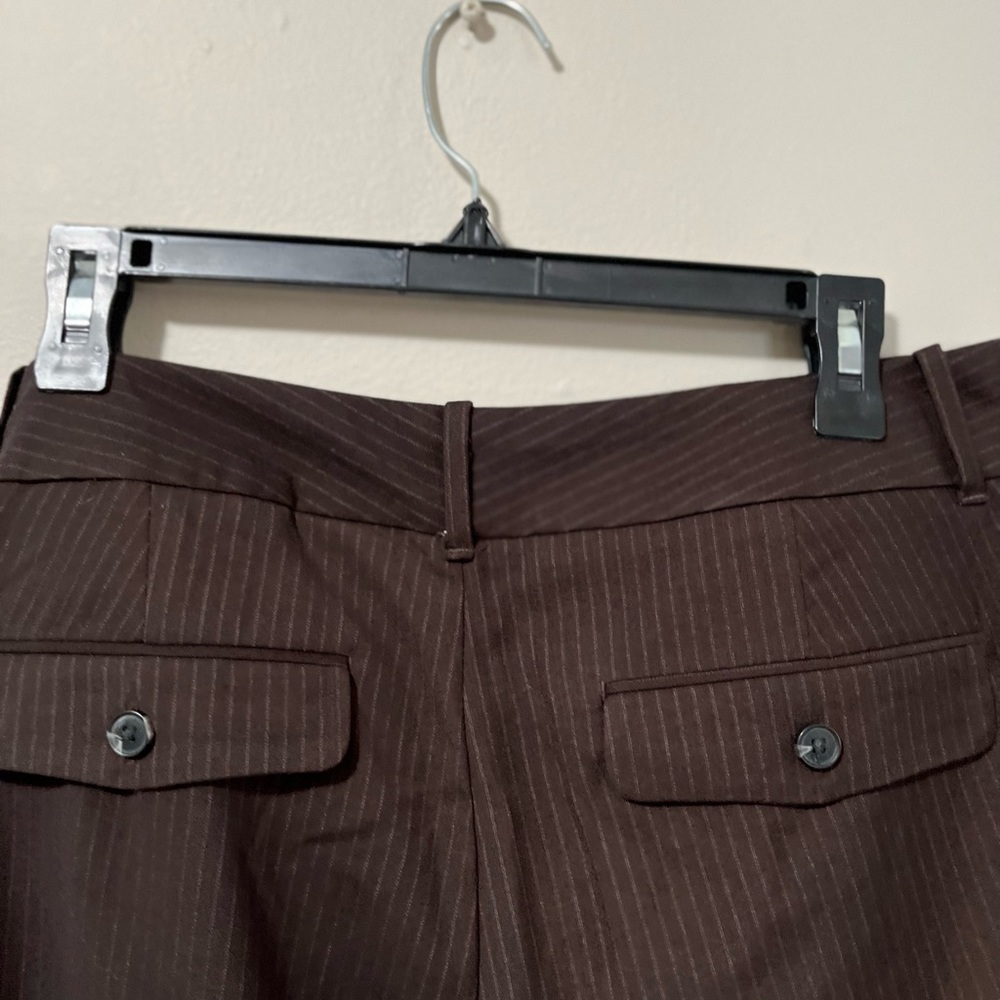 NWT. Dockers Pinstriped Brown Trousers.  14P - Picture 6 of 8